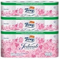 Papier Toaletowy Foxy Jedwab 24 Rolek 3 Warstwowy Neutralny Dla Skóry