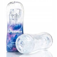 TRANSPARENTNY MASTURBATOR TUNEL Z WYPUSTKAMI, SUPER ORAL