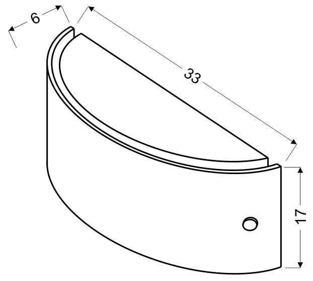 Mistery plafon 33/17 1x12W led zdjęcie 2