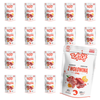 MOKRA KARMA DLA PSA TufTuf SASZETKA MIELONKA WOŁOWINA DYNIA 20x500G