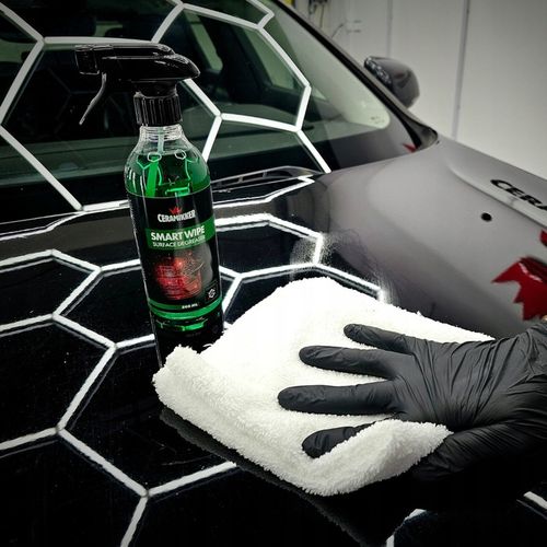 Wosk Samochodowy na Mokro LIQUID GLASS + Odtłuszczacz do Lakieru SMART WIPE na Arena.pl