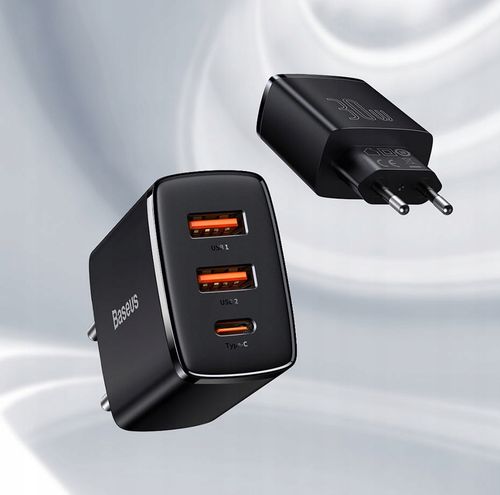 Ładowarka Baseus Compact 2x USB+USB-C PD QC 30W 3A na Arena.pl