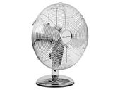 Wentylator stołowy 30cm SREBRNY metalowy