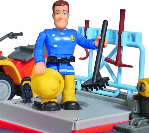 SIMBA STRAŻAK SAM JUPITER 2w1 QUAD REMIZA FIGURKA na Arena.pl