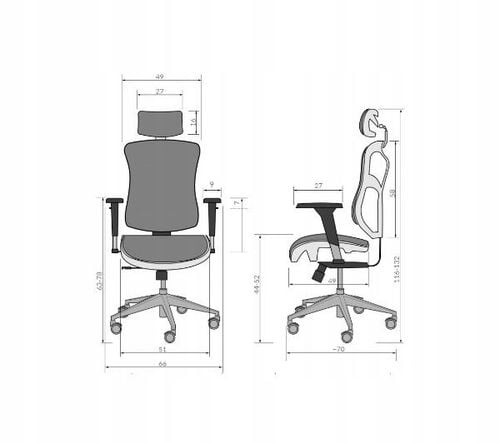 Fotel ergonomiczny Diablo Chairs V-Basic Czarno-szary na Arena.pl