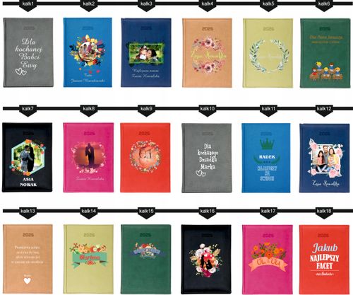 KALENDARZ A5 2026 DZIENNY KSIĄŻKOWY Z NADRUKIEM DLA CHŁOPAKA Z IMIENIEM na Arena.pl