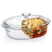 Naczynie Żaroodporne Szklane do Pieczenia Zapiekania Forma Brytfanka 1,6L