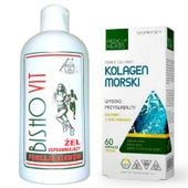 Biszofit połtawski żel usprawniający funkcje stawów + Kolagen morski w kapsułkach Medica Herbs
