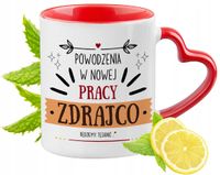 Pożegnanie Z Pracy Czerwony Z Uszkiem W Kształcie Serca Na Prezent