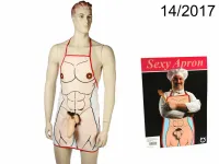 apron fartuch kulinarny pluszowy element mięśnie 27x37 cm