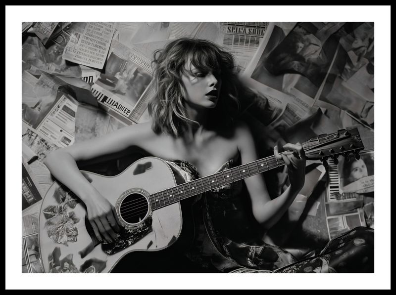 Plakat 70x50cm Młoda Gitarzystka zdjęcie 3