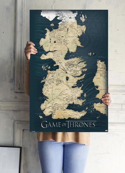 Gra o Tron Mapa Królestw - plakat 61x91,5 cm zdjęcie 3