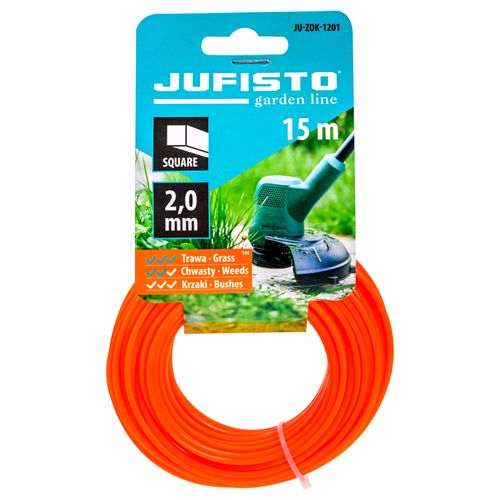 ŻYŁKA TNĄCA DO KOS I PODKASZAREK 2 MM 15 MB JUFISTO KWADRAT na Arena.pl