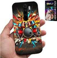 ETUI DO XIAOMI REDMI 9 - ROCK PERKUSJA BĘBNY ROCK & ROLL + FOLIA
