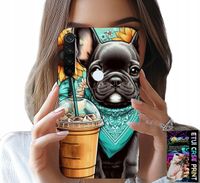 ETUI DO XIAOMI NOTE 8T - BULDOG COFFI LOVE, SŁONECZNIKI, PSI CASE