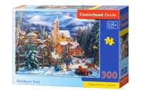 Puzzle 300 Elementów. Sledding To Town