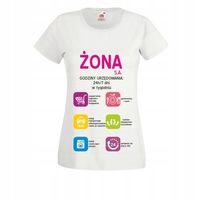 KOSZULKA t-shirt TOP dla zakochanych nadruk ŻONA