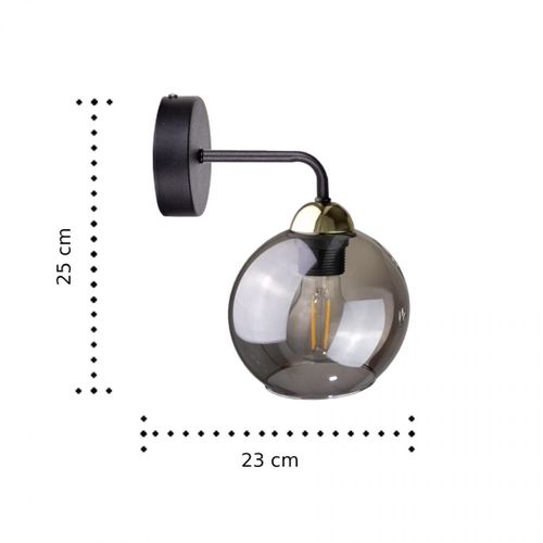 Kinkiet 1xE27 COSMO BLACK/GOLD na Arena.pl