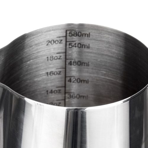 Mlecznik Stalowy Dzbanek Dzbanuszek na Mleko do Spieniania Miarka 580 ml na Arena.pl