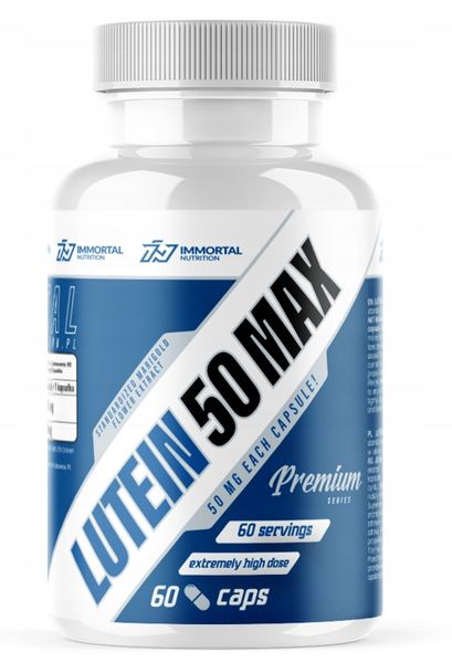 IMMORTAL LUTEIN MAX 50mg - 60tabl zdjęcie 2