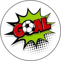 Opłatek na tort Urodziny Piłka Nożna Bramka Gol Klub Boisko Stadion