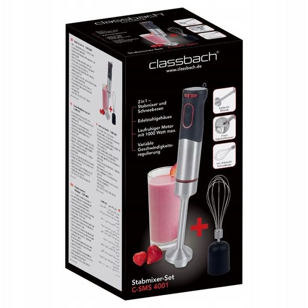 BLENDER RĘCZNY MIKSER MOCNY CLASSBACH C-SMS 4001 zdjęcie 2