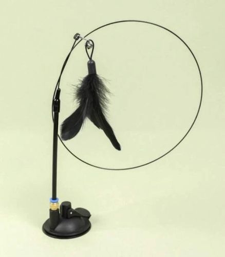 ZABAWKA DLA KOTA RUCHOMA WĘDKA Z PRZYSSAWKĄ I PTASZKIEM 95CM na Arena.pl