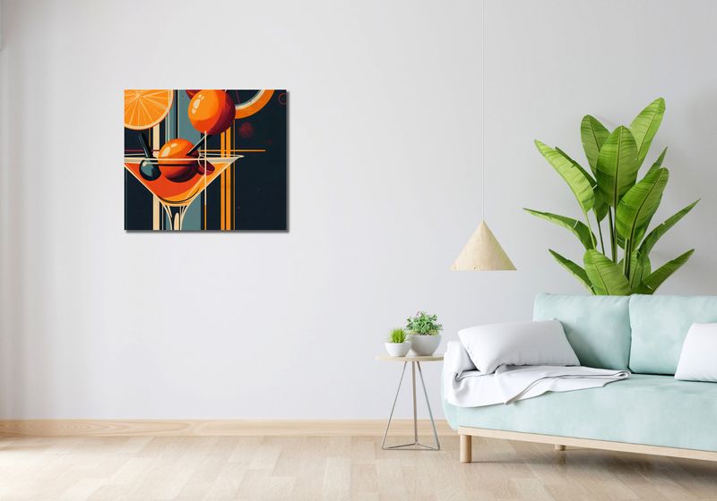Obraz 70x60cm Koktajl w Stylu zdjęcie 2