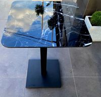 Stolik z kamienia CZARNEGO MARMURU wysoki połysk