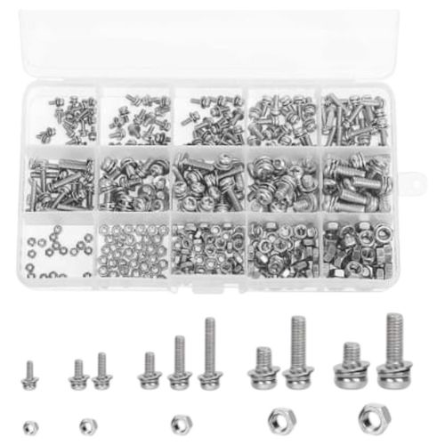 Zestaw śrubek 174 szt. śruby stożkowe nakrętki M2 M3 M4 na Arena.pl