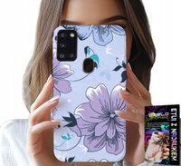 ETUI DO SAMSUNG GALAXY A21s - KWIATKI KWIECISTE MODNE WZORY PLECKI