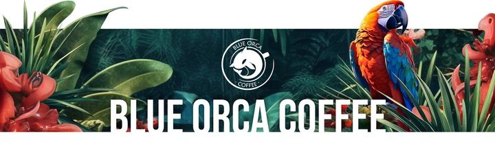 KAWA ZIARNISTA 2x1kg ŚWIEŻO PALONA BRAZIL+KOLUMBIA - 100% ARABICA-BLUE ORCA zdjęcie 7