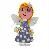 Aniołek Drewniany Ręcznie Malowany 20 cm – Dekoracja,