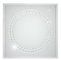 Lux plafon 29x29 16W LED 6500K biały duży ring