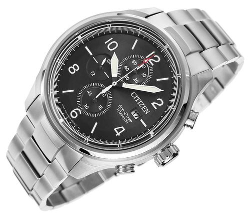 zegarek męski citizen super titanium eco-drive ca0810-88e + box na Arena.pl