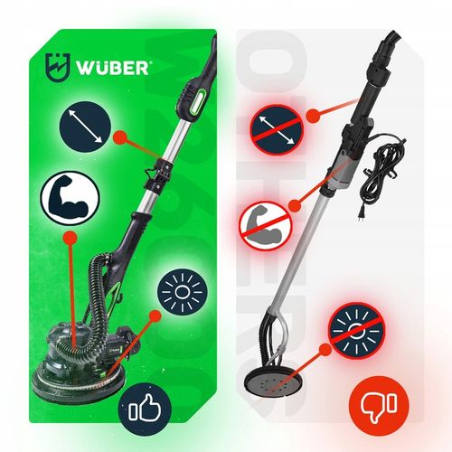 SZLIFIERKA DO GŁADZI GIPSU ŚCIAN SUFITU TYNKU ŻYRAFA WYSIĘGNIK 900W na Arena.pl