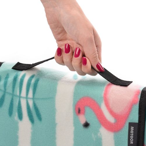 KOC PIKNIKOWY METEOR 150x190 ALU FLAMINGI 3 warstwowy kompaktowy na rzep na Arena.pl