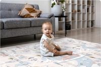 DUŻA Mata piankowa edukacyjna składana dla dzieci 180x200 pianka XPE NUKIDO