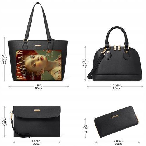 ZESTAW TOREBEK DAMSKICH 4W1 – STYLOWE TOREBKI NA CO DZIEŃ I DO PRACY CZARNY na Arena.pl