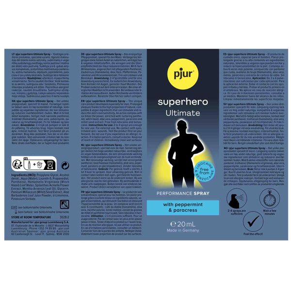 Pjur Superhero Ultimate Spray, 20 Ml zdjęcie 2
