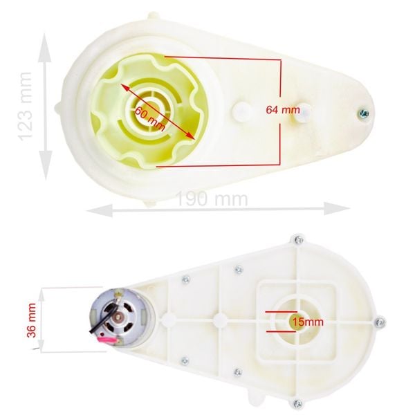 Zespół napędowy do pojazdów 12 V 15000 RPM/s618 zdjęcie 3