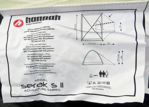 Namiot Hannah SERAK  S 2 na Arena.pl