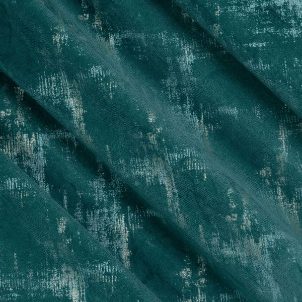 Zasłona gotowa na taśmie ADRIA 140x270 ciemnoturkusowo/szampańska zdjęcie 6