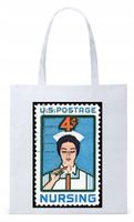 Dla Pielęgniarki Prezent Torba Eco Biała Shopper Z Nadrukiem Ze Zdjęciem