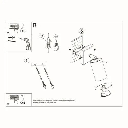 Kinkiet RING biały na Arena.pl