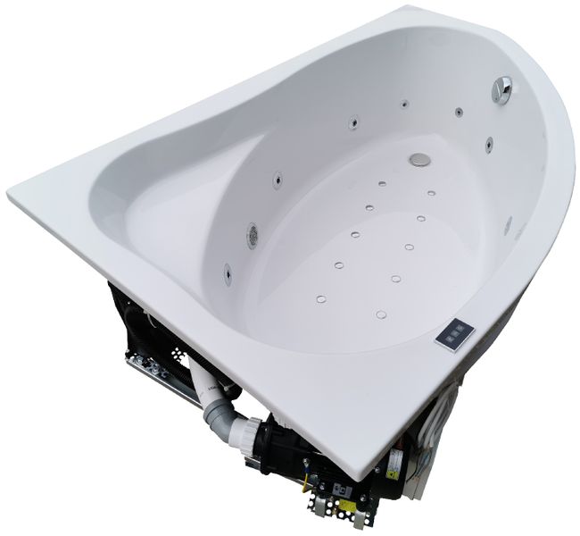 Narożna wanna spa z hydromasażem 145x95 lewa prawa jacuzzzi Polska zdjęcie 4