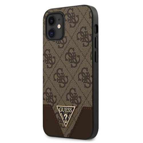 Guess 4G Triangle Collection - Etui iPhone 12 mini (brązowy) na Arena.pl