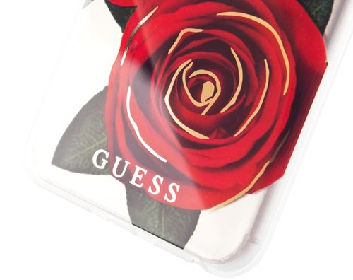 GUESS HARD CASE Apple iPhone 7/8 Plus - TRANSPARENT FLOWER na Arena.pl