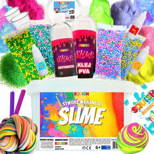 ZESTAW SLIME DO ROBIENIA GLUTÓW XXL DLA DZIECKA PREZENT DZIEŃ DZIECKA na Arena.pl