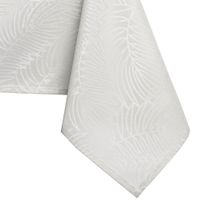 Zestaw obrus + bieżnik plamoodporny GAIA 115x200 + 35x200 kremowy